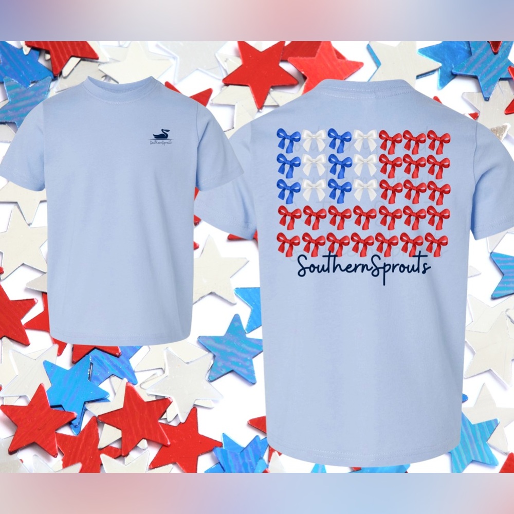 🇺🇸NEW Southern Sprouts Exclusive American Coquette Tee, Various Sizes